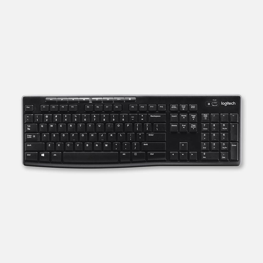 Изображение товара Беспроводная клавиатура Logitech K270 мультимедиа русская раскладка черная