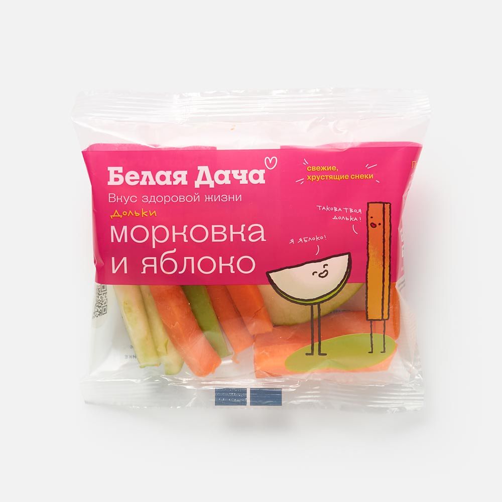 Изображение товара Микс Белая дача, морковные палочки и яблочные дольки, 80 г