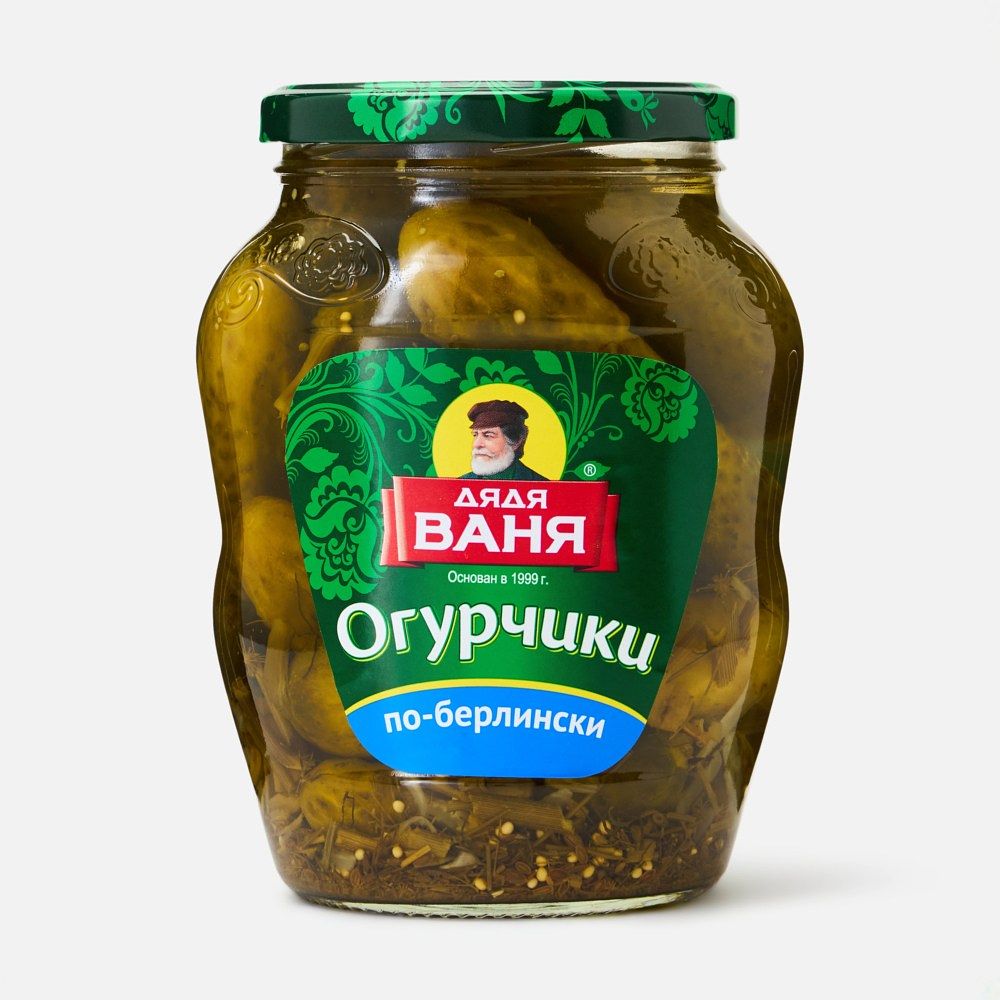 Изображение товара Маринованные огурцы Дядя Ваня, по-берлински, 680 г