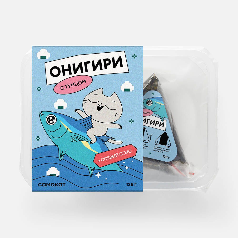 Изображение товара Онигири Самокат, с тунцом, 135 г