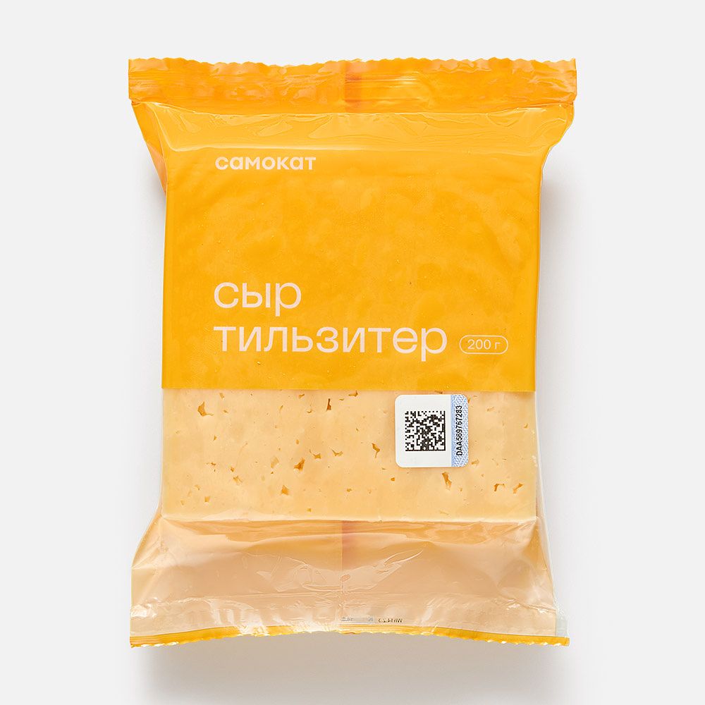 Изображение товара Сыр Тильзитер Самокат из коровьего молока с лёгкой кислинкой