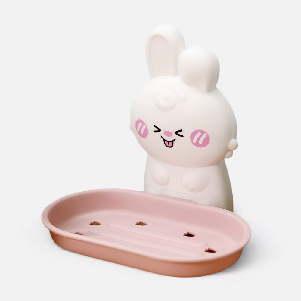 Изображение товара Настенная мыльница Rabbit, розовая