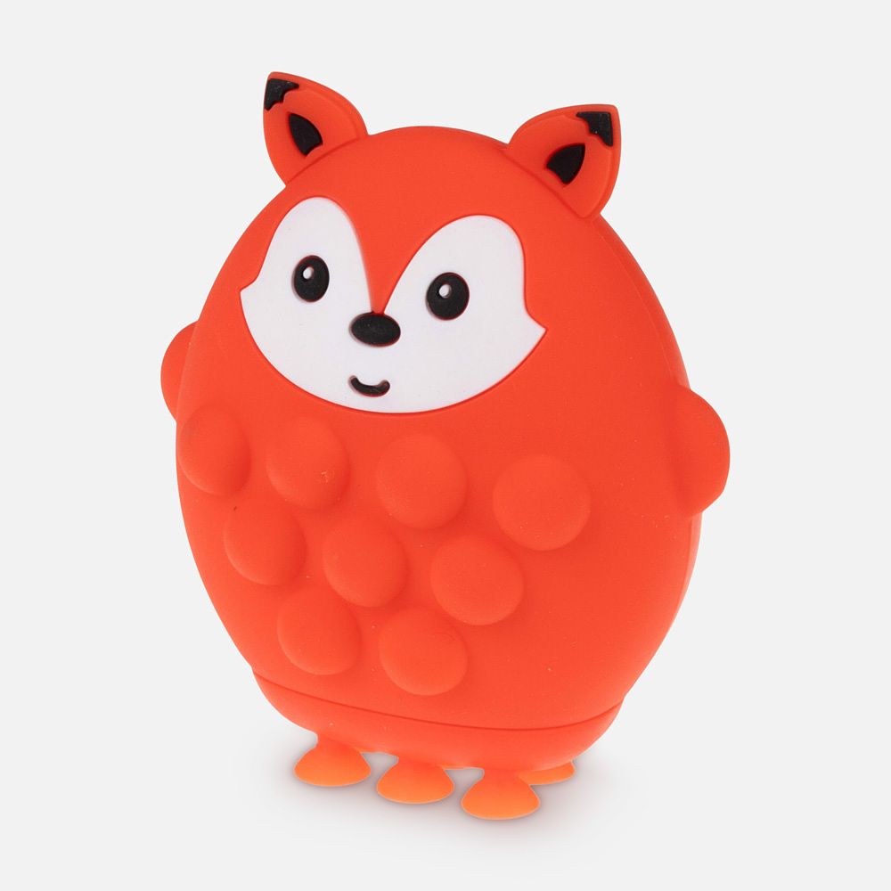 Изображение товара Игрушка-антистресс Жмяка 1Toy Hit Pop It Животные Лиса, на присосках, оранжевая, 3+
