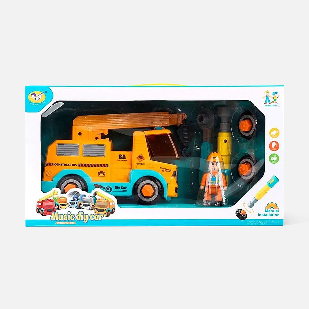 Изображение товара Конструктор Jialegu Toys, Подъёмный кран, с отвёрткой