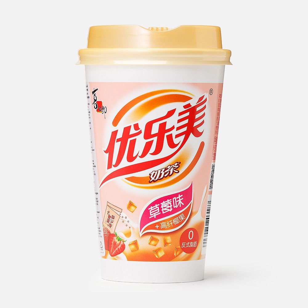 Изображение товара Из Китая: Растворимый чайный напиток Youlemei, с кусочками кокосового желе, клубника, 80 г