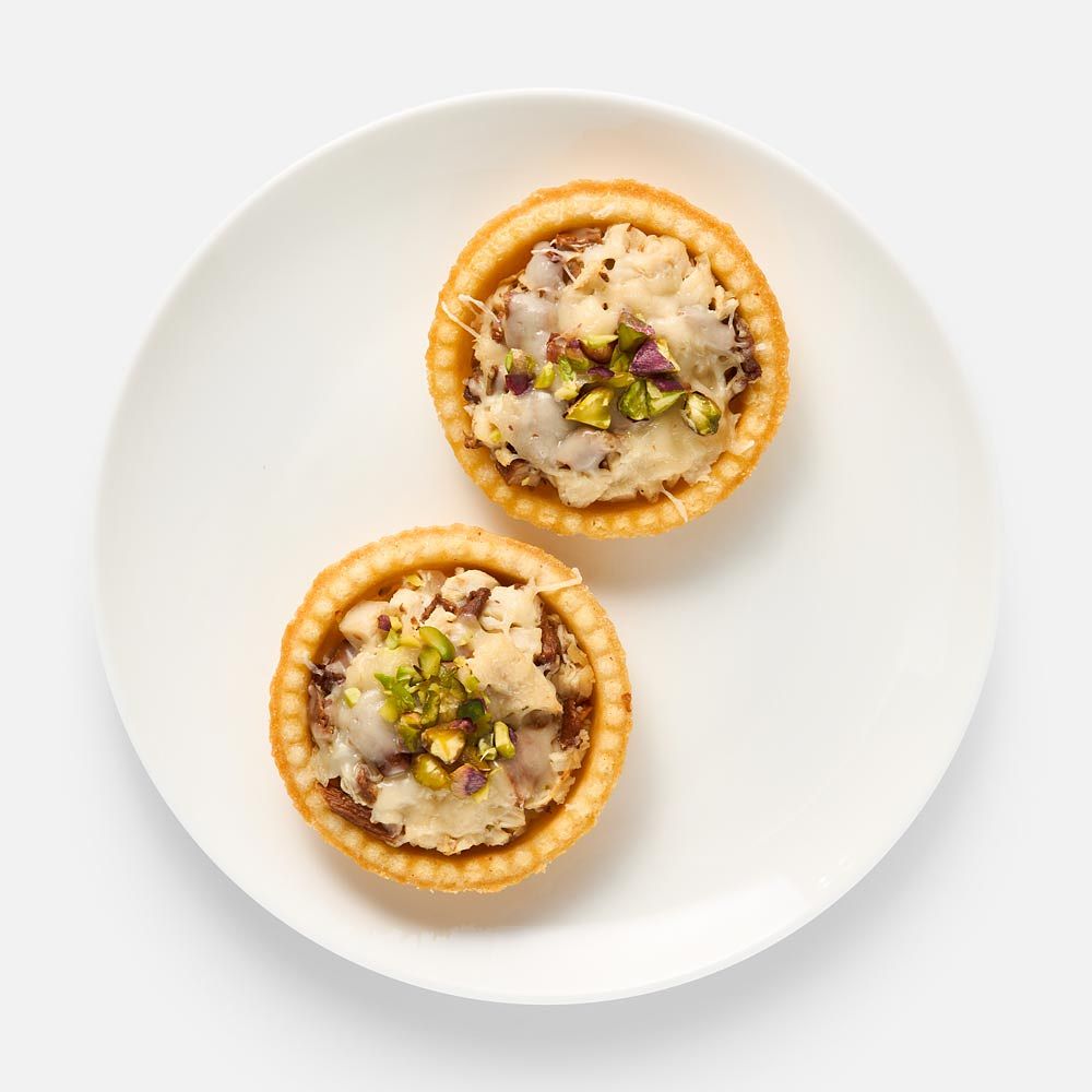Изображение товара Тарталетки Самокат, с курицей, лисичками и сыром, 160 г