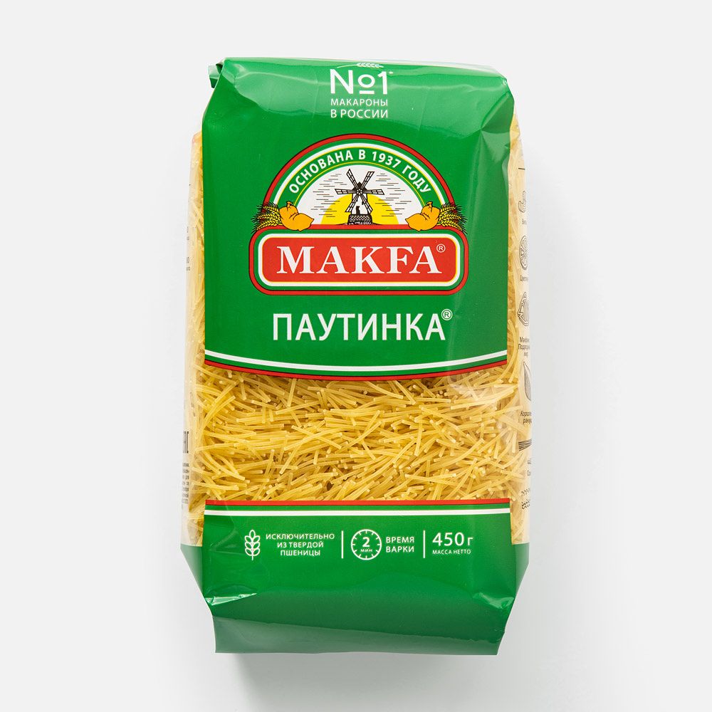 Изображение товара Вермишель Makfa, паутинка, 450 г