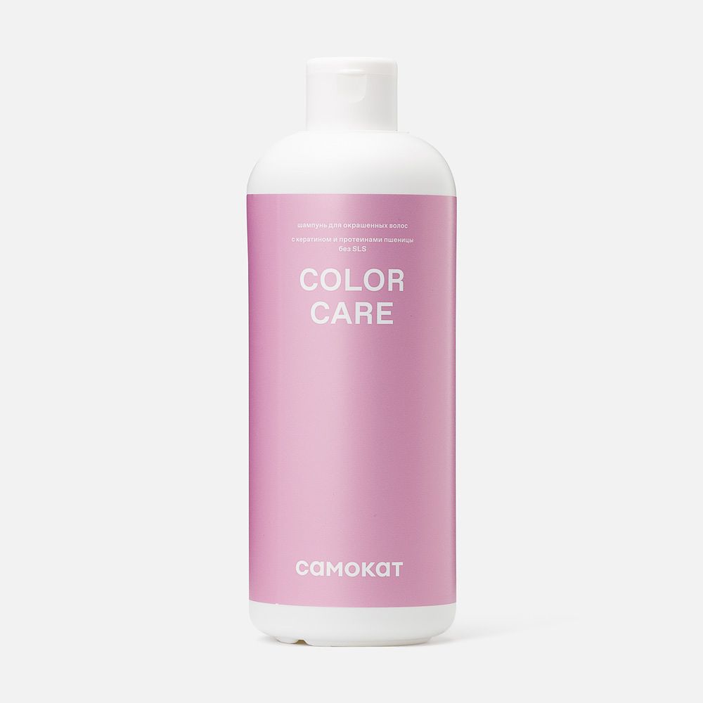 Изображение товара Шампунь для волос Самокат, Color Care, для окрашенных волос, с кератином и протеинами пшеницы, 400 мл