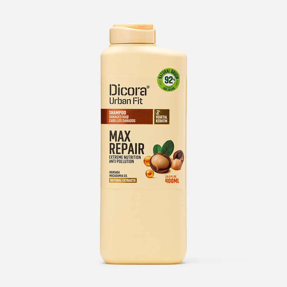 Изображение товара Из Испании: Шампунь Dicora Urban Fit, с маслом макадамии, для поврежденных волос, 400 мл