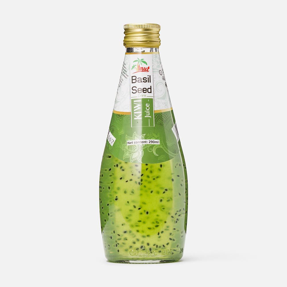 Изображение товара Напиток Basil Seed, киви, с семенами базилика, 0,29 л