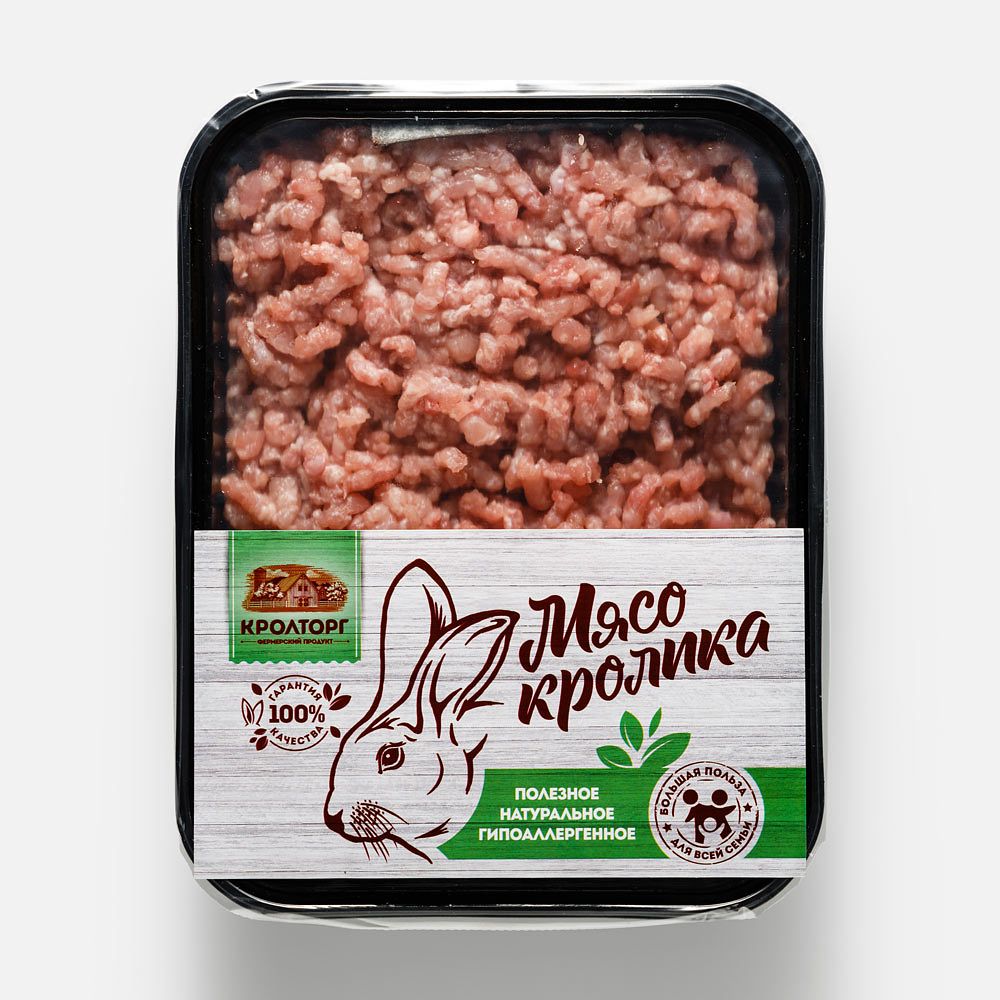 Изображение товара Фарш Кролторг, из кролика, охлаждённый, 500 г