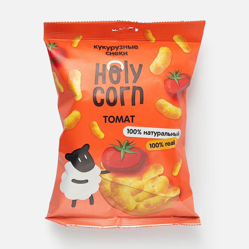 Изображение товара Кукурузные снеки Holy Corn, томат, 50 г