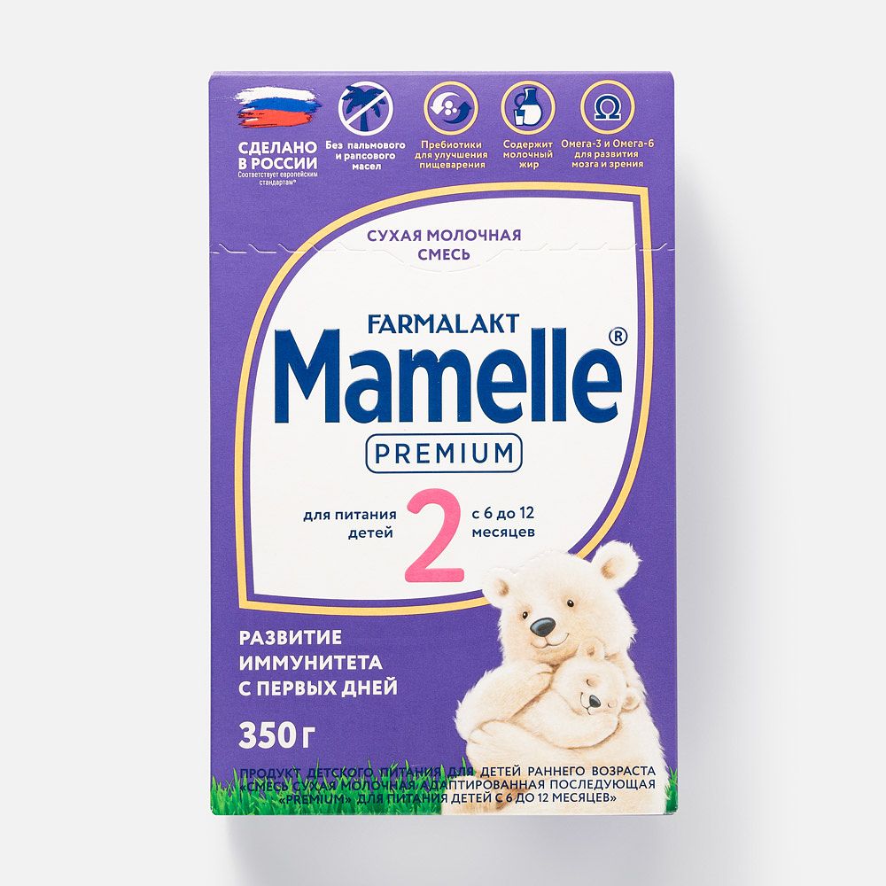 Изображение товара Сухая смесь Mamelle Premium, молочная, адаптированная, c 6 до 12 месяцев, 350 г