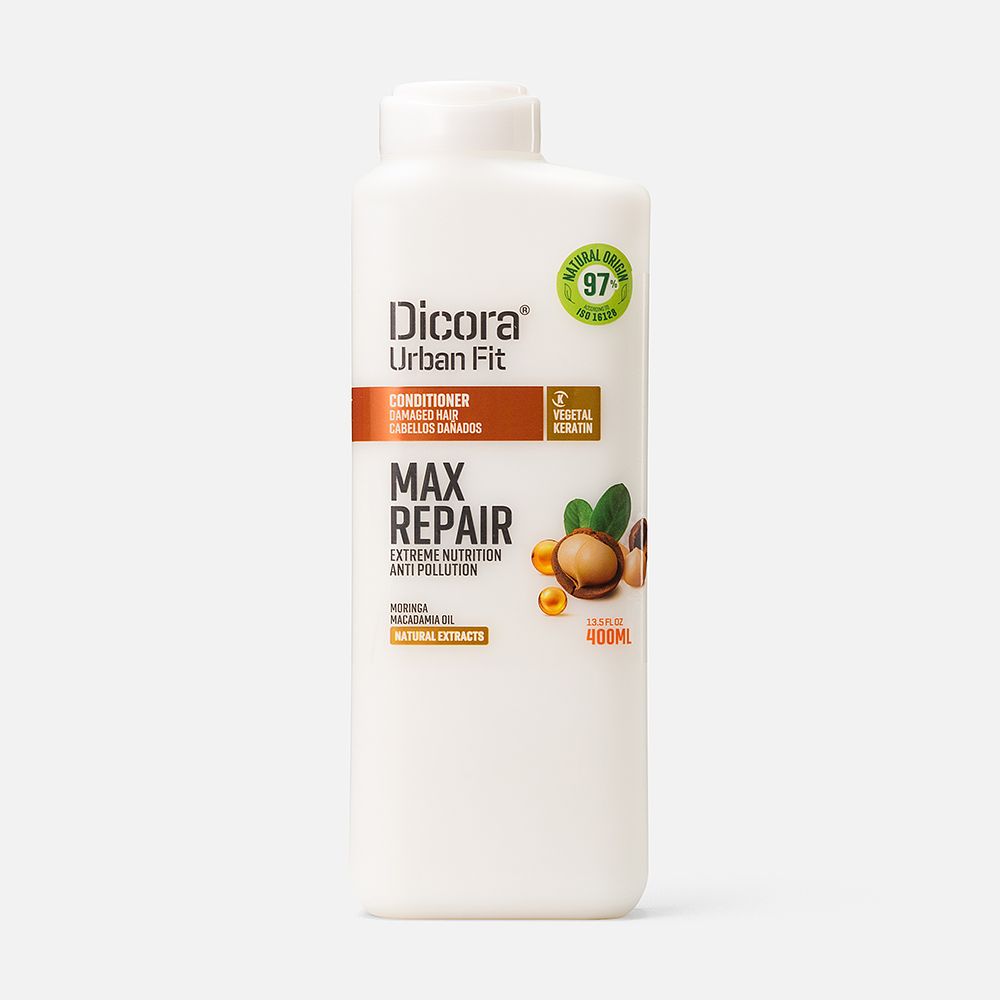 Изображение товара Из Испании: Кондиционер Dicora Urban Fit, с маслом макадамии, для поврежденных волос, 400 мл