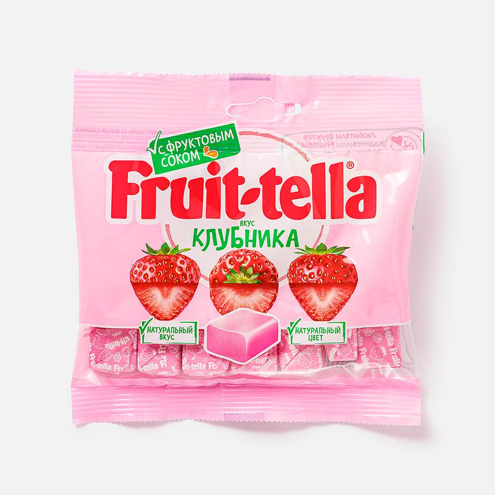 Изображение товара Жевательные конфеты Fruittella, со вкусом клубники, 70 г