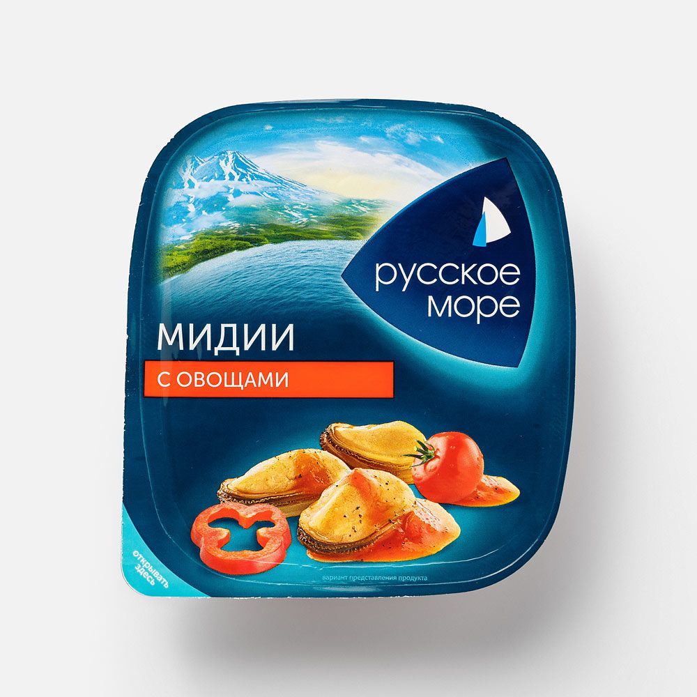 Изображение товара Мидии Русское море с овощами, 150 г