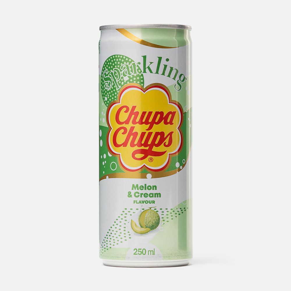 Изображение товара Напиток Chupa Chups, дыня и сливки, с газом, 0,25 л