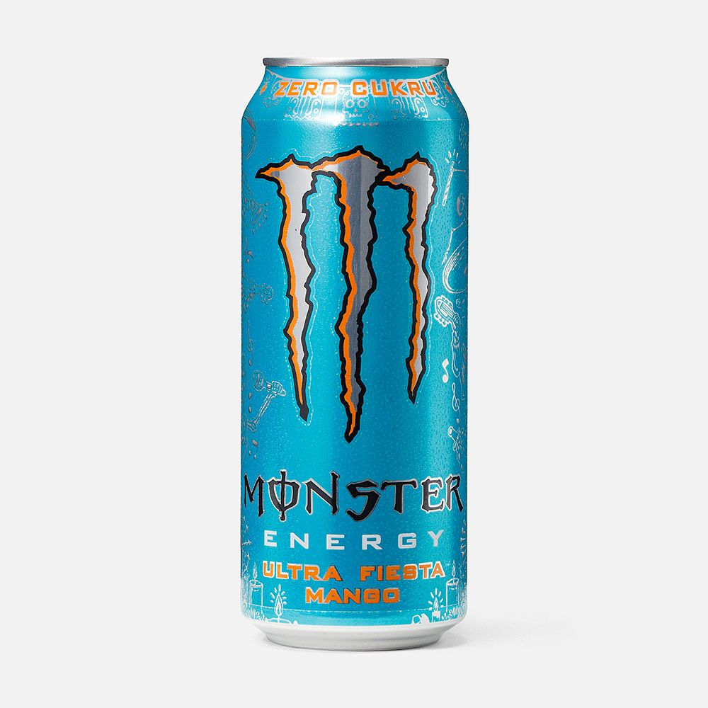 Изображение товара Энергетик Monster Energy, Ultra Fiesta Mango, без сахара, 0,5 л