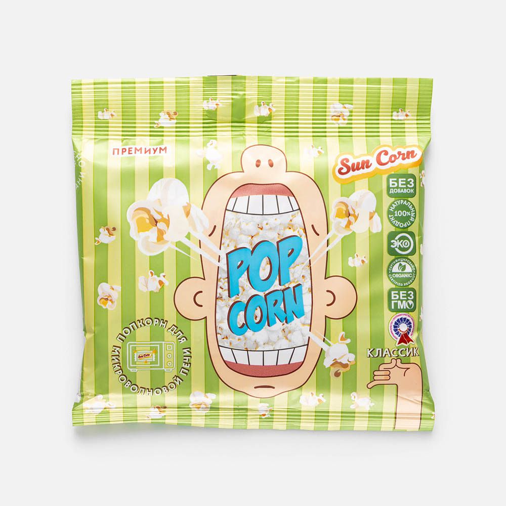 Изображение товара Попкорн Sun Corn, для СВЧ, классический, 100 г