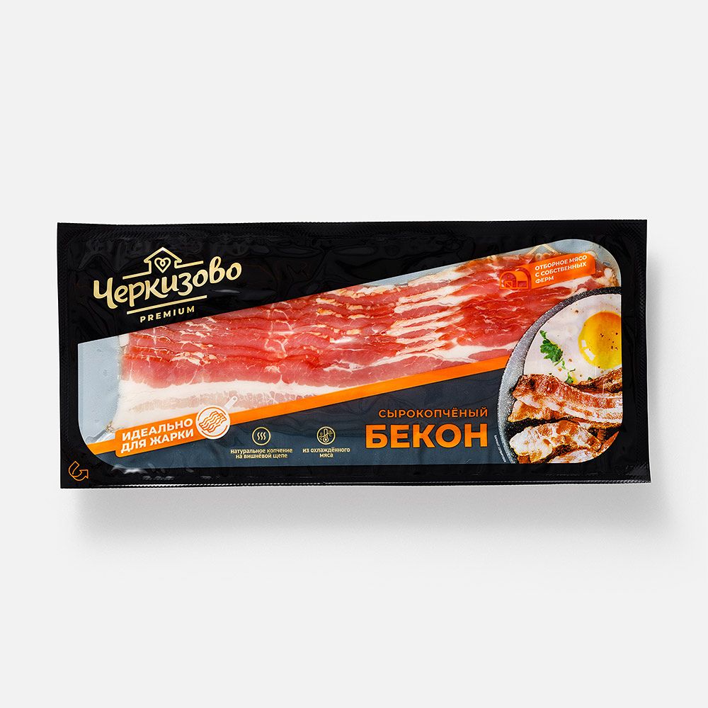 Изображение товара Сырокопчёный бекон Черкизово, нарезка, 180 г