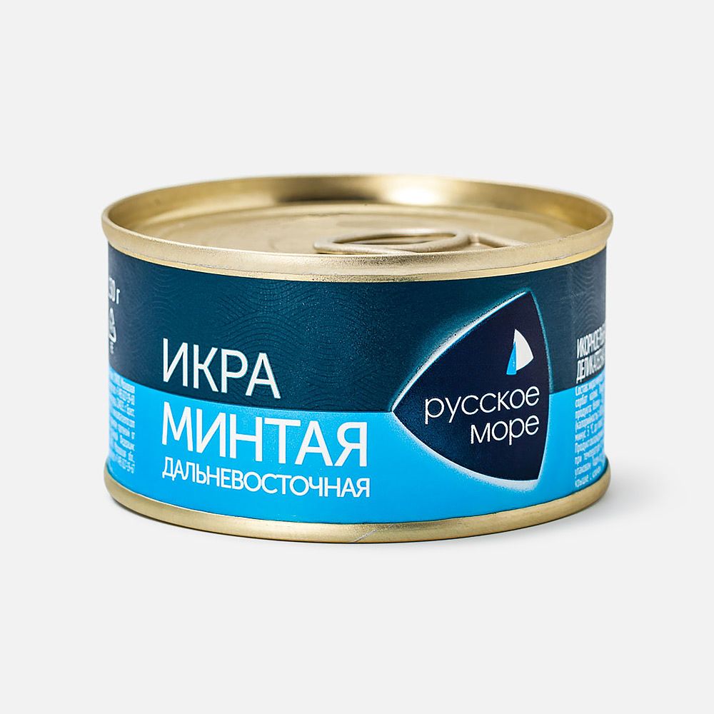 Изображение товара Икра минтая Русское море деликатесная 130 г соленая с маслом