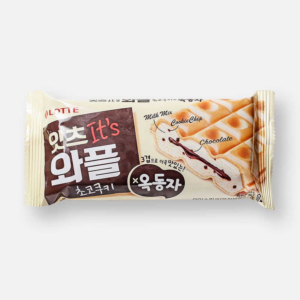 Изображение товара Мороженое Lotte, Ракушка, сэндвич-вафля, 93 г