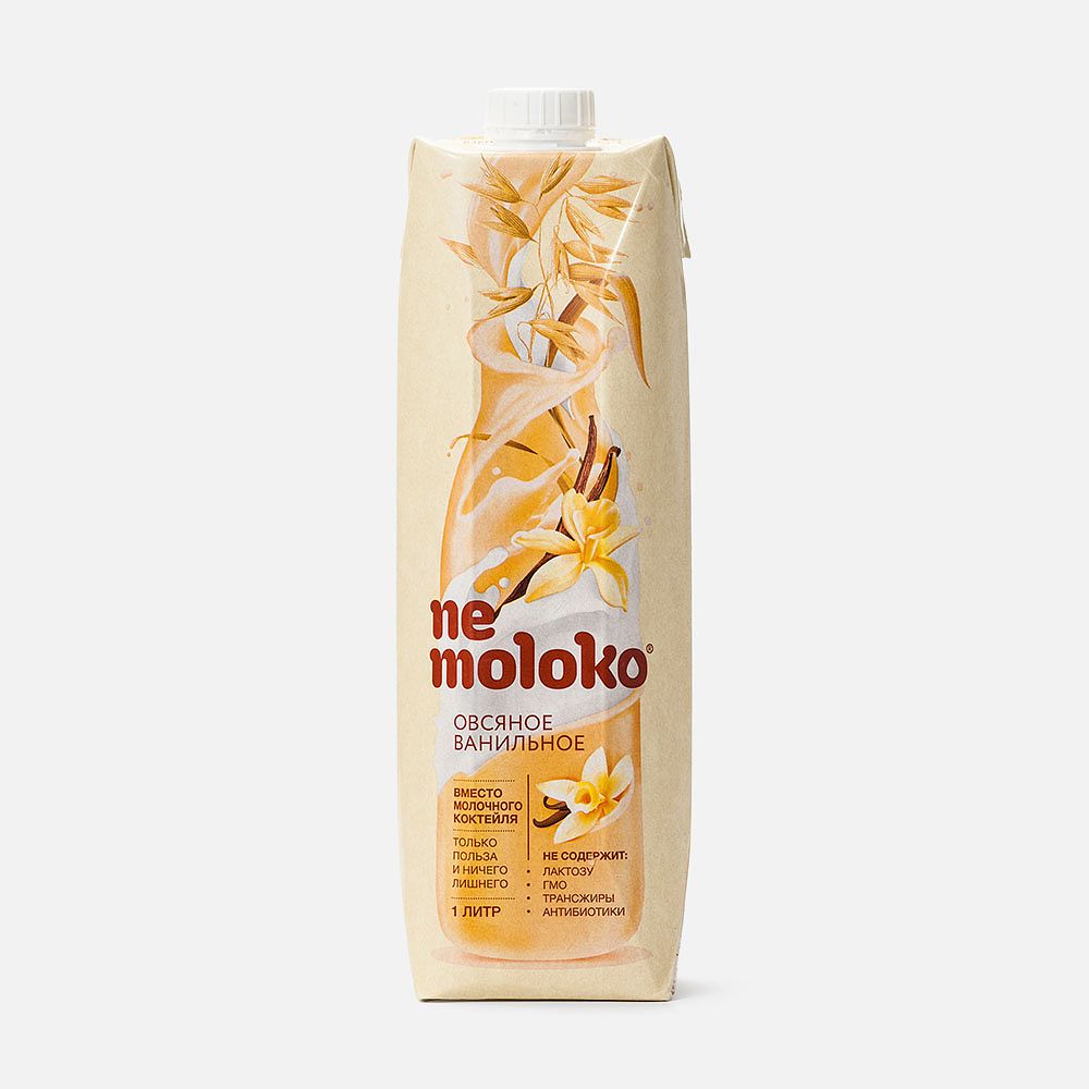 Изображение товара Напиток растительный Nemoloko овсяный, ванильный, 1 л