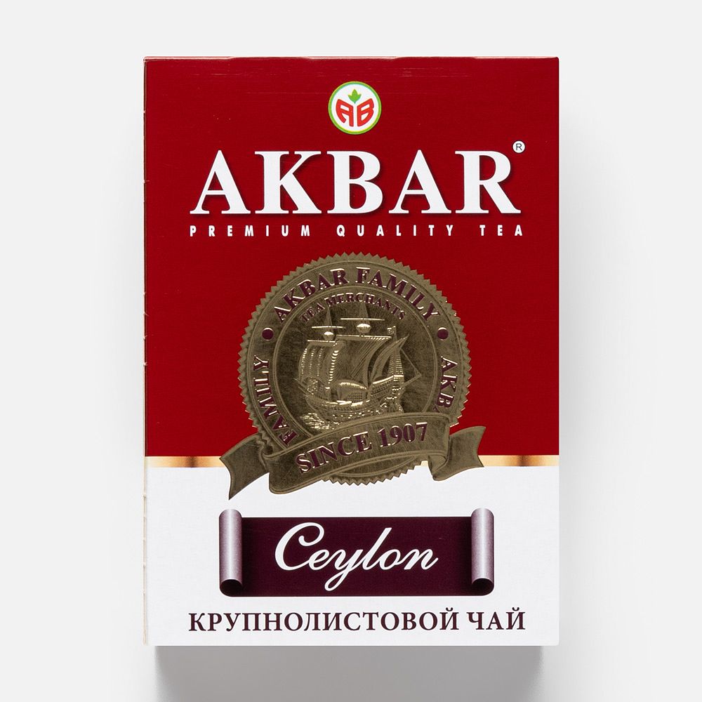 Изображение товара Чёрный чай Akbar, Сeylon, крупнолистовой, байховый, 100 г