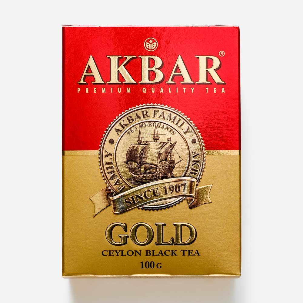 Изображение товара Чёрный чай Akbar, Gold, среднелистовой, 100 г