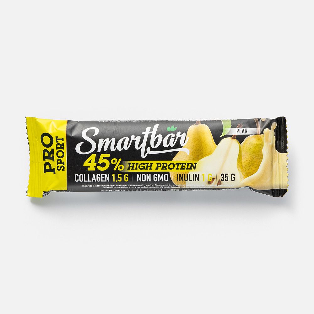 Изображение товара Батончик Smartbar Pro Sport, 45% протеина, груша, 35 г