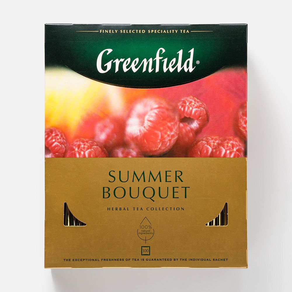 Изображение товара Чайный напиток Greenfield, Summer Bouquet, в пакетиках, 100 шт.