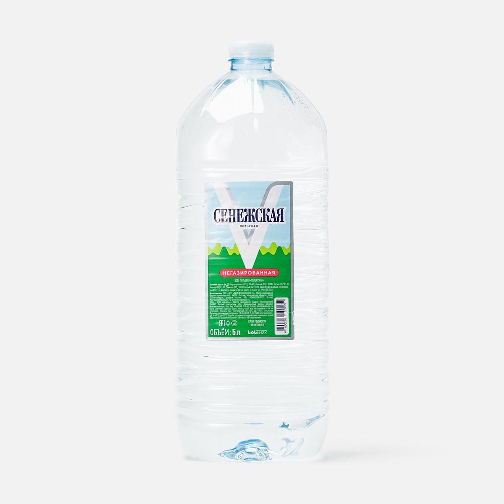 Изображение товара Вода Сенежская, без газа, 5 л
