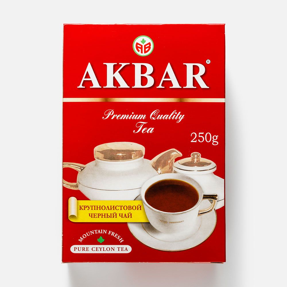 Изображение товара Чёрный чай Akbar, Premium, крупнолистовой, 250 г