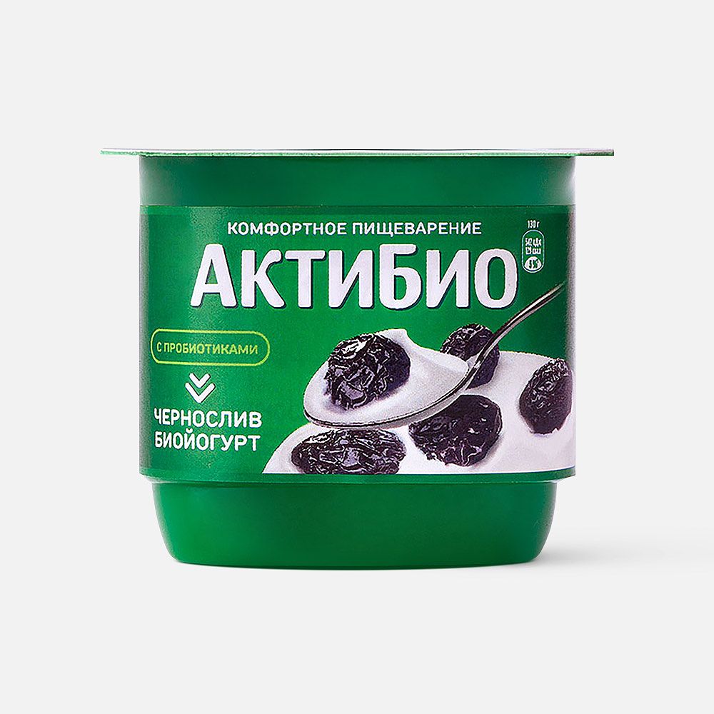 Изображение товара Йогурт АктиБио с черносливом, 2,9%, 130 г