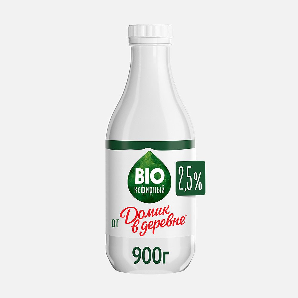 Изображение товара Кефир Домик в деревне Bio 2,5%, 900 г