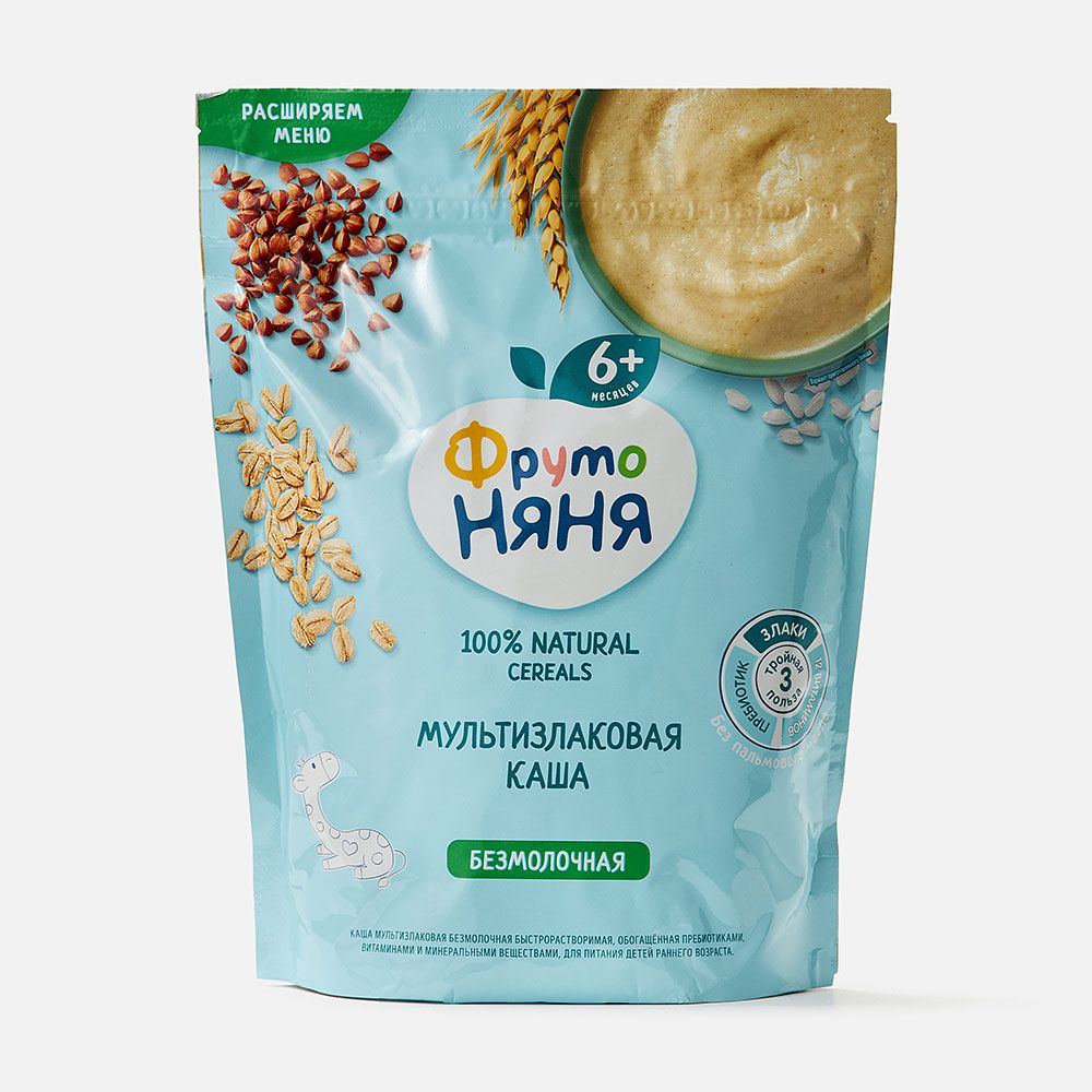 Изображение товара Мультизлаковая каша ФрутоНяня, безмолочная, с 6 месяцев, 200 г