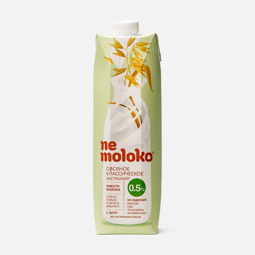 Изображение товара Овсяный напиток Nemoloko, экстралайт, 1 л