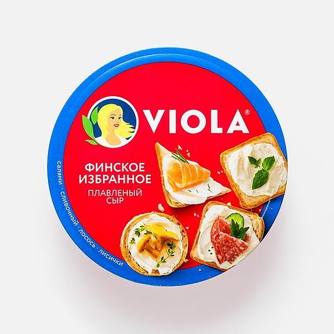Изображение товара Плавленый сыр Viola, Финское избранное, 8 порций, 45%, 130 г