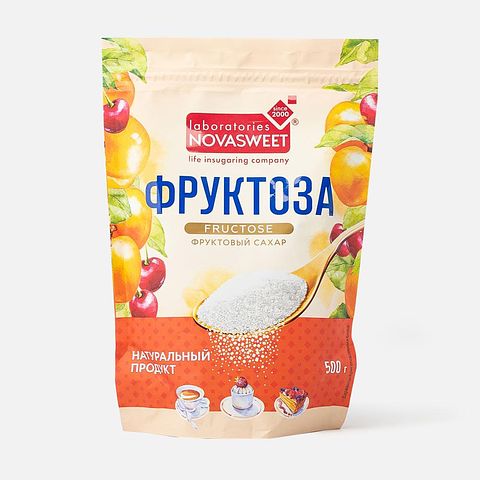 Изображение товара Заменитель сахара Novasweet, фруктоза, 500 г