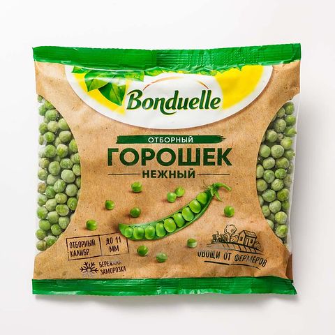 Изображение товара Зелёный горошек Bonduelle, отборный, заморозка, 400 г
