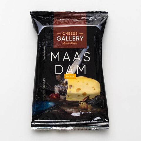 Изображение товара Маасдам Cheese Gallery, твёрдый, 45%, 180 г