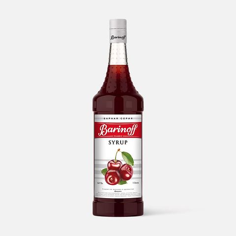 Изображение товара Сироп Barinoff Вишня, для кофе, коктейлей, выпечки, 1 л