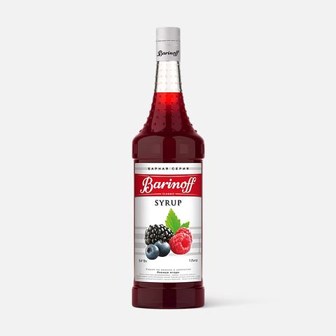 Изображение товара Сироп Barinoff Лесные ягоды, для кофе, коктейлей, выпечки, 1 л