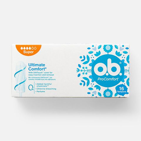 Изображение товара Тампоны O.B. ProComfort Super, 4 капли, 16 шт.
