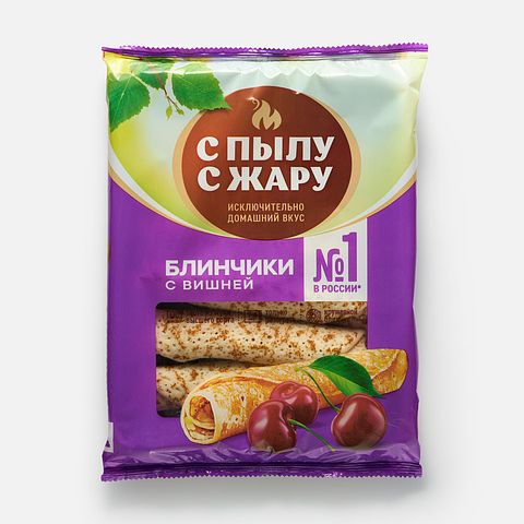 Изображение товара Блинчики С пылу с жару, с вишней, 360 г