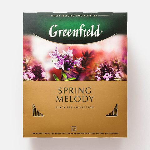 Изображение товара Чёрный чай Greenfield, Spring Melody, в пакетиках, 100 шт.