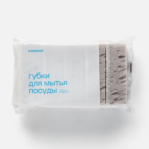 Изображение товара Кухонные губки Самокат, для мытья посуды, 5 шт.
