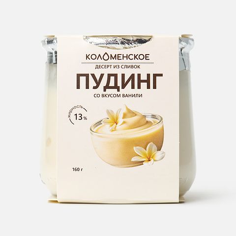 Изображение товара Пудинг Коломенское, 13%, ваниль, 160 г