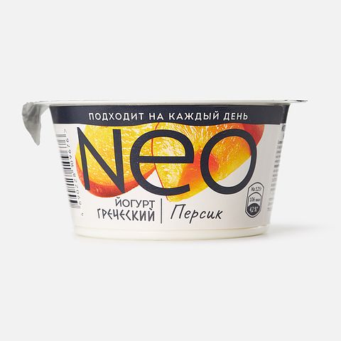 Изображение товара Греческий йогурт Neo, 1,7%, персик, 125 г