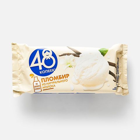 Изображение товара Пломбир 48 копеек, брикет, 210 г
